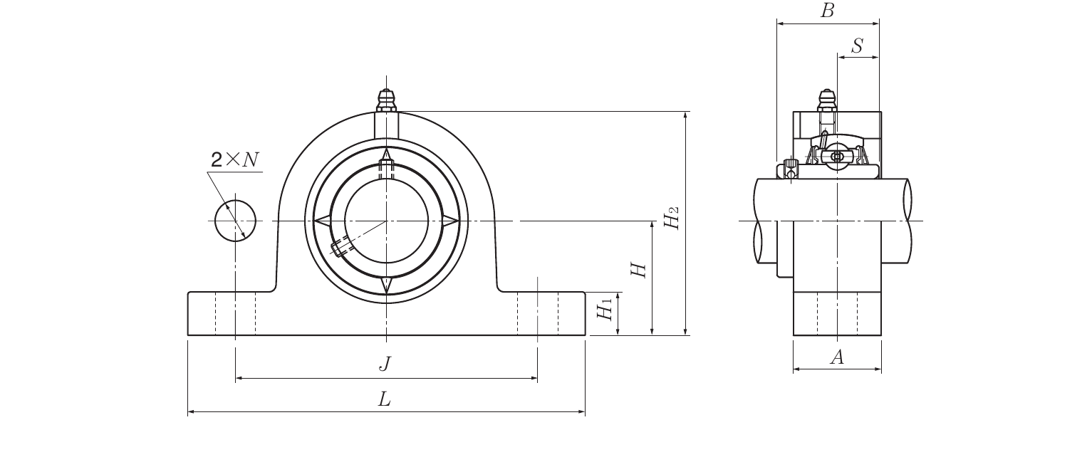 UCPG2 dimension diagram